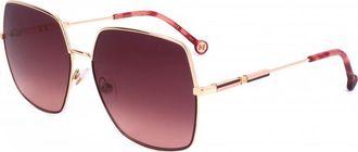 Carolina Herrera Womens HER0139 S 60 NOA Sunglasses - Rose Gold - One Size