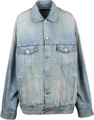 Balenciaga Oversized denim jack - Dames - Spijkerjassen - Blauw - XS - Denim - Jassen