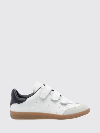 Isabel Marant Sneakers Beth in pelle e suede con chiusura a strappo e logo