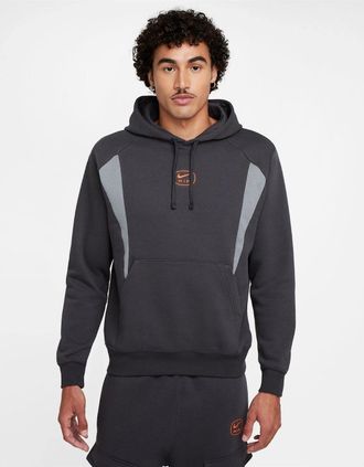 Nike Mens NSW SW AIR PO HOODY FLC BB - Black - Size: 38