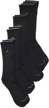 Calvin Klein 5-Pack Cushioned Crew Socks in Black at Nordstrom Rack
