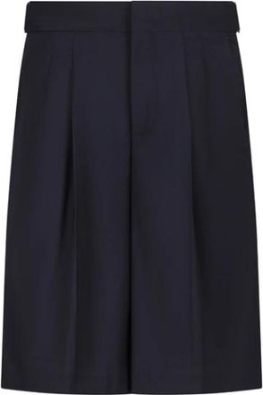 Pantaloni Torino Techno Wool Bermuda Shorts - Heren - Korte Broeken - Blauw - M - Wol - Korte Broeken