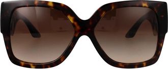 Versace Stijlvolle zonnebril met model 0Ve 4402 - Dames - Zonnebrillen - Bruin - 59 MM - Accessoires