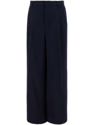 Ami pleated wide-leg trousers - Blue