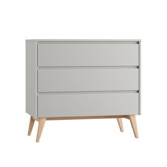 OEM Commode 3 Tiroirs Pinio Swing Gris Et Bois
