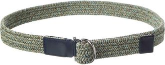 Ferragamo Woven & Leather Belt