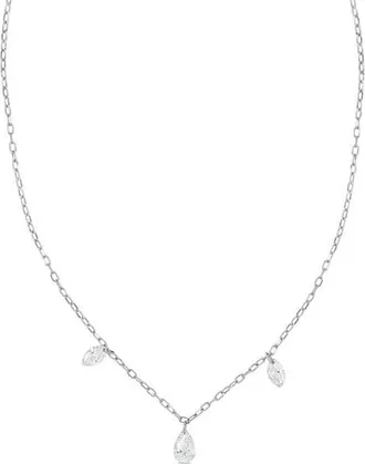 Bony Levy 18K Gold Liora Natural Diamond Y-Necklace in 18K White Gold at Nordstrom, Size 16