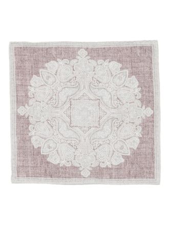 Eleventy Pochet met paisley-print - Rood