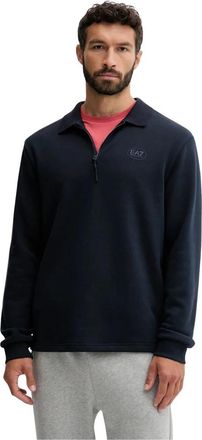 Emporio Armani Sweatshirt - Heren - Sweatshirts - Blauw - L - Katoen - Hoodies & sweatvesten
