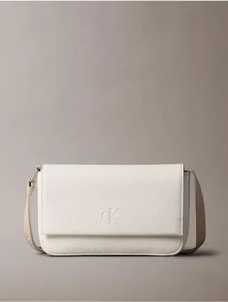 Calvin Klein Jeans Calvin Klein Womens All Day Phone Flap Crossbody Bag - White - OS
