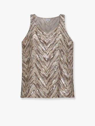 Brunello Cucinelli Top Sequin Chevron - BRUNELLO CUCINELLI - gender_Woman