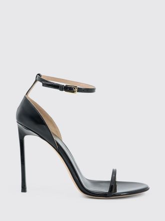 Tom Ford Vertigo Patent Leather Stiletto Sandals with Ankle Strap