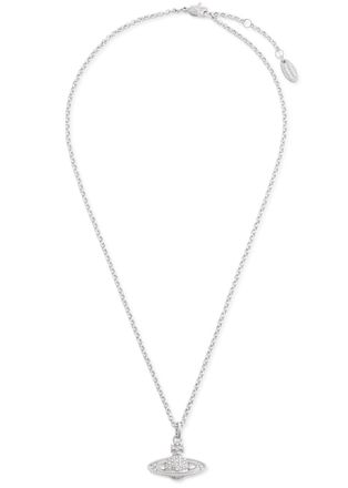 Vivienne Westwood Mini Bas Relief orb Necklace - Silver - One Size