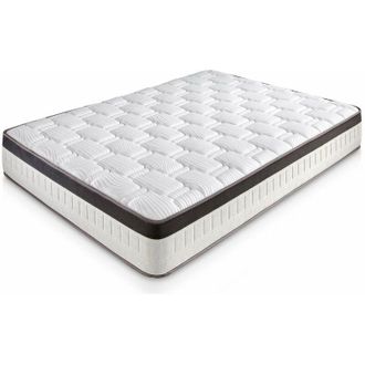 Marckonfort Marckonfort - Materasso Singolo in Memory Foam Supreme 90x200 cm, Altezza 28 cm, 4 cm Memory Foam, Foam AirSistem, Tessuto confezionato con Filo di