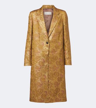 Dries Van Noten Cappotto in misto lino, cotone e seta