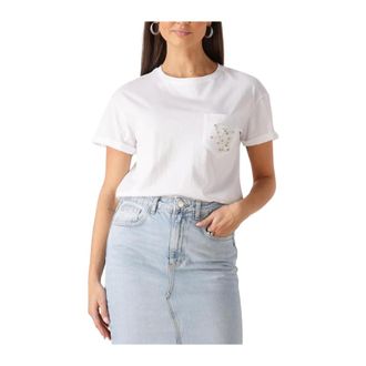 Liu Jo Dames, Tops, Wit, Maat: L Katoen