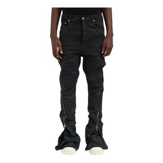Rick Owens Flare Jeans, male, Black, W31, Flared Jeans