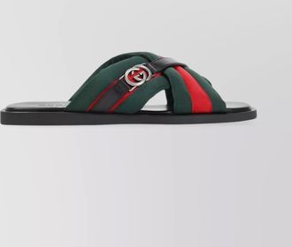 Gucci maverik polyamide sandals leather straps