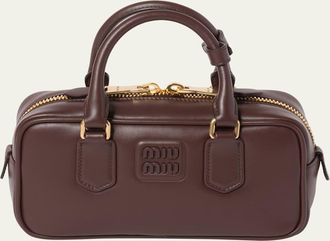 Miu Miu Zip Calf Leather Top-Handle Bag