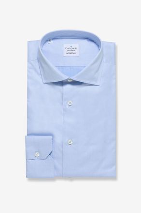 Giampaolo Lang&auml;rmeliges Hemd aus Baumwolle