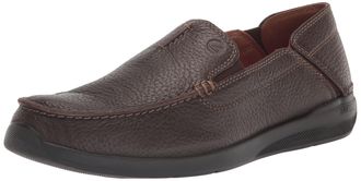 Clarks Mens Gorwin Step Sneaker, Dark Brown Leather, 9 UK