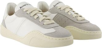 Acne Studios Womens Lambskin Leather Sneaker White