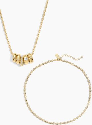 Electric Picks Oak Necklace Set of 2 in Gold at Nordstrom