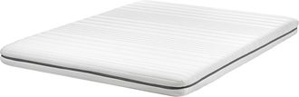 Beliani Beliani - Colch&oacute;n Individual Relleno De Espuma Poli&eacute;ster Funda Extra&iacute;ble Con Cremallera Blanco 160 X 200 Cm Enchant