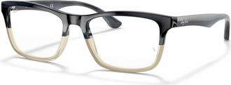 Ray-Ban Mens Rb5279 Eyeglasses In Grey Horn Gradient Transparent Grey