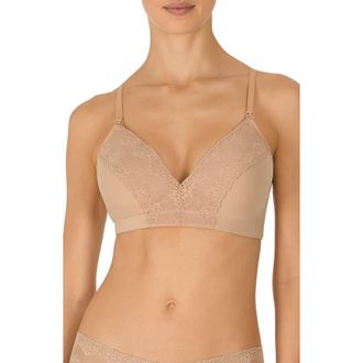 Natori Bliss Perfection Maternity Wireless T-Shirt Bra in Cafe at Nordstrom, Size 30Ddd