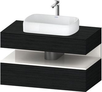 Duravit Duravit - Qatego Consola Mueble Bajo Lavabo, 1 Extra&iacute;ble, 1 Caj&oacute;n