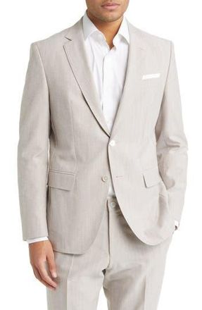 BOSS Hutson Cotton Blend Blazer in Med Bge at Nordstrom Rack, Size 38 Regular