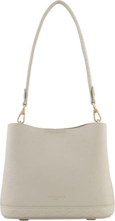 Pourchet Manhattan - PM Satchel - Dames - Schoudertassen - Beige - ONE Size - Leer - Tassen