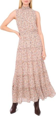 1.State Smocked Tiered Maxi Dress in Vanilla Ice at Nordstrom, Size X-Large