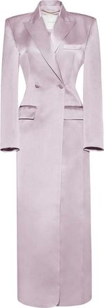 Adam Lippes Cappotto Laurence in seta - Rosa