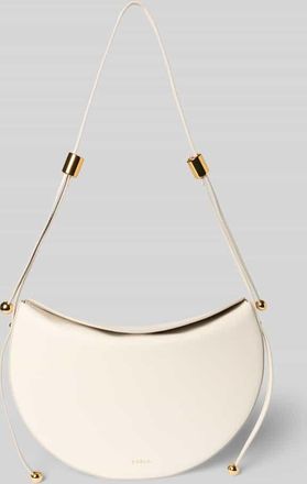 Furla Handtasche aus Leder mit Label-Detail in Offwhite, Gr&ouml;&szlig;e 1