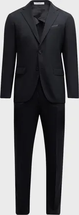 Boglioli Men & apos;s Solid Wool Suit