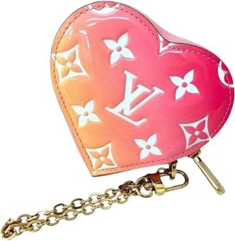 Louis Vuitton Pre-owned Wallets, female, Pink, Size: ONE SIZE Pre-owned Heart Coin Purse