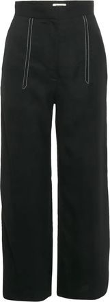 Sandro Pantaloni con cuciture a contrasto - Nero