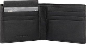 Piquadro Mens Wallet Black Recycled Polyester Bags
