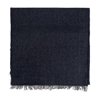 Ferragamo Winter Scarves, male, Blue, Size: ONE SIZE Fringed Scarf