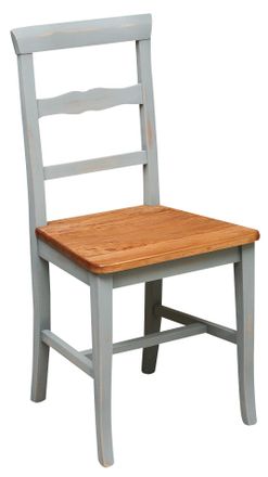 Biscottini International Silla De Madera Para Mesa De Comedor Restaurante Pizzer&iacute;a Cocina Casas De Campo Arte Povera Gris Natural 45xpr43xh92 Cm Made In