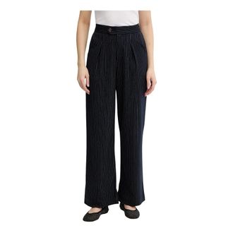 Never Fully Dressed Arden Wijde Broek - Dames - Broeken - Blauw - Maat: XS Poliester
