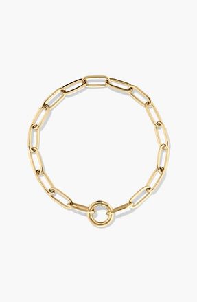 Mejuri Paperclip Chain Charm Bracelet in 18K Gold Vermeil by MEJURI at Nordstrom, Size 6.5