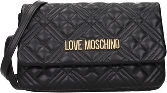 Love Moschino Pochette Damess Polyurethaan Zwart/Goud