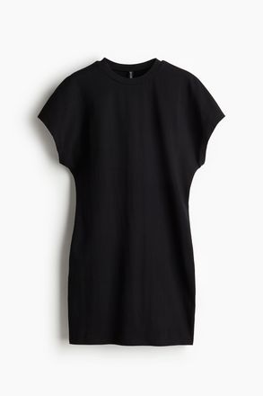 H&M Jerseykleid mit Kurzarm - Schwarz