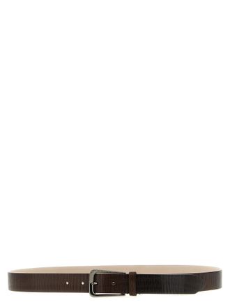 Brunello Cucinelli Brown Leather Regular Womens Belt