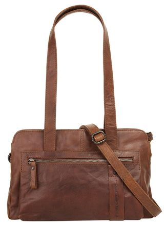 Spikes & Sparrow Umh&auml;ngetasche SPIKES & SPARROW, Damen, Gr. B/H/T: 31cm x 20cm x 12cm onesize, braun (cognac), Leder, vintage, Taschen Umh&auml;ngetasche, echt Leder