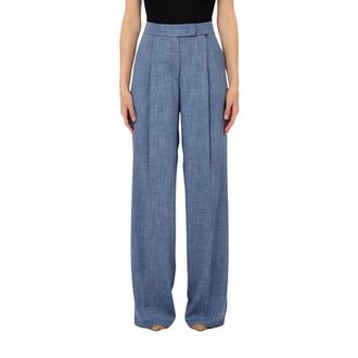 Liu Jo Wide Trousers, female, Blue, Size: XS Wide Trousers