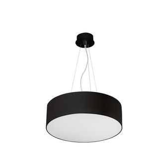 Leds - C4 Luno L&aacute;mpara Colgante De Techo Para Interior Con Luz Led Blanco C&aacute;lido 3000k 5083lm. L&aacute;mpara Colgante Moderna De 60cm Di&aacute;metro. Color Negro